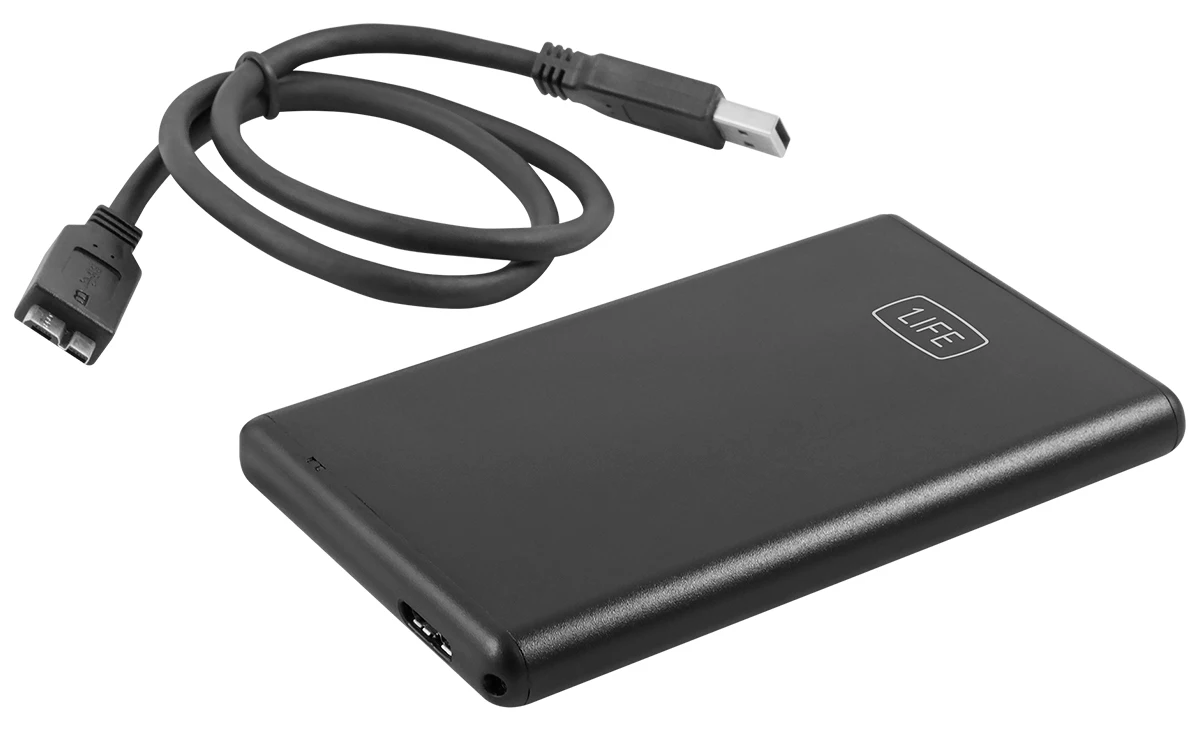 1LIFE Caja externa Vault 3-  HDD / SSD, Compatible con Unidades SATA y USB 3.0, Windows 2000, XP, VISTA, 7, 8, 10, Mac, Linux