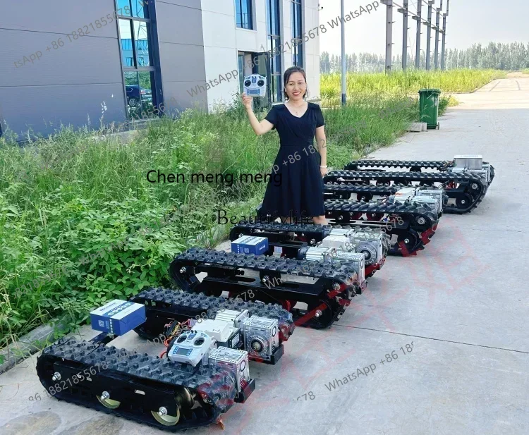 D176 Double Motor Remote Control Track Chassis Small Ivy Orchard Modification Wire Saw Cutting