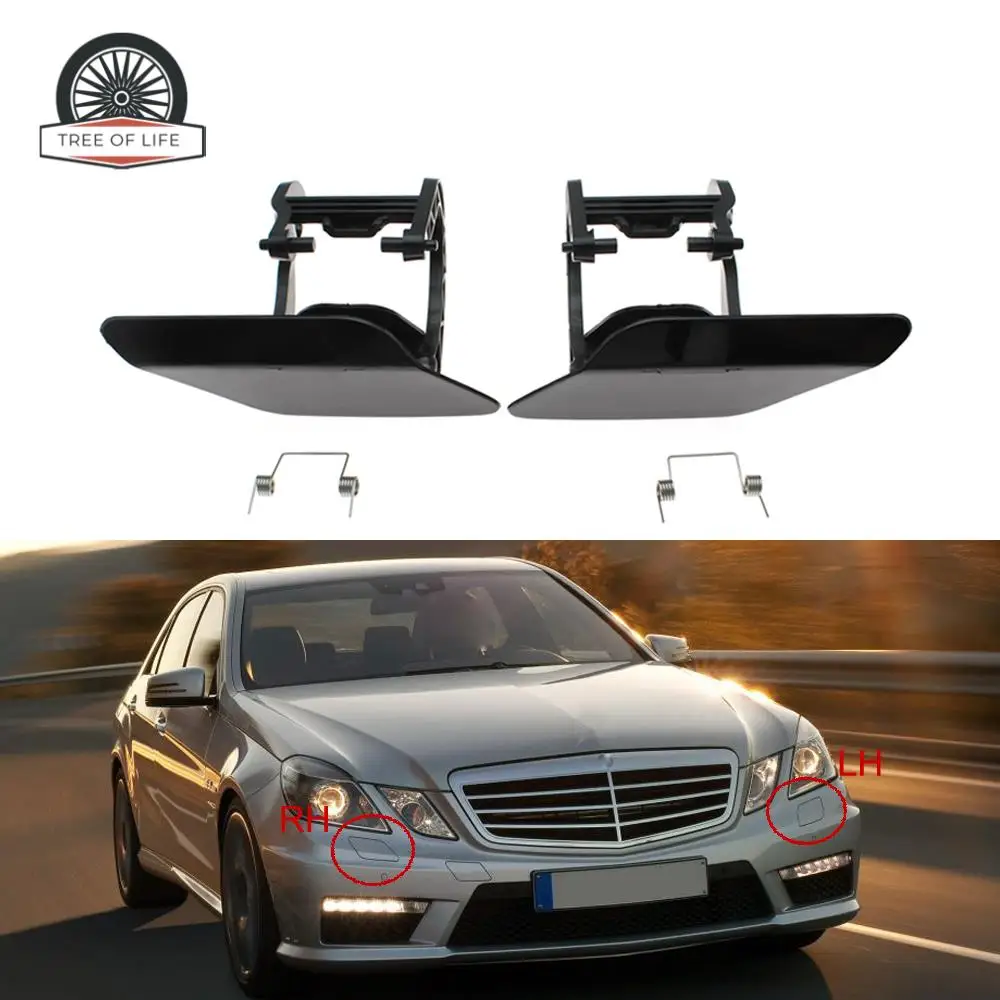 For Mercedes E-ClassClass W212 E200 E260 E20 E300 2008-2013 Headlight Headlamp Washer Nozzle Cover Cap 2128600108 2128600208