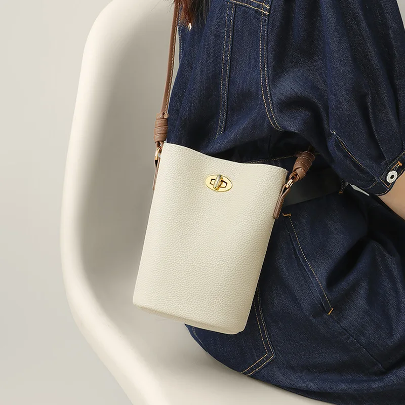 

Genuine Leather Simple Casual Women's Shoulder Crossbody Bag Mini Portable Versatile Fashionable Mobile Phone