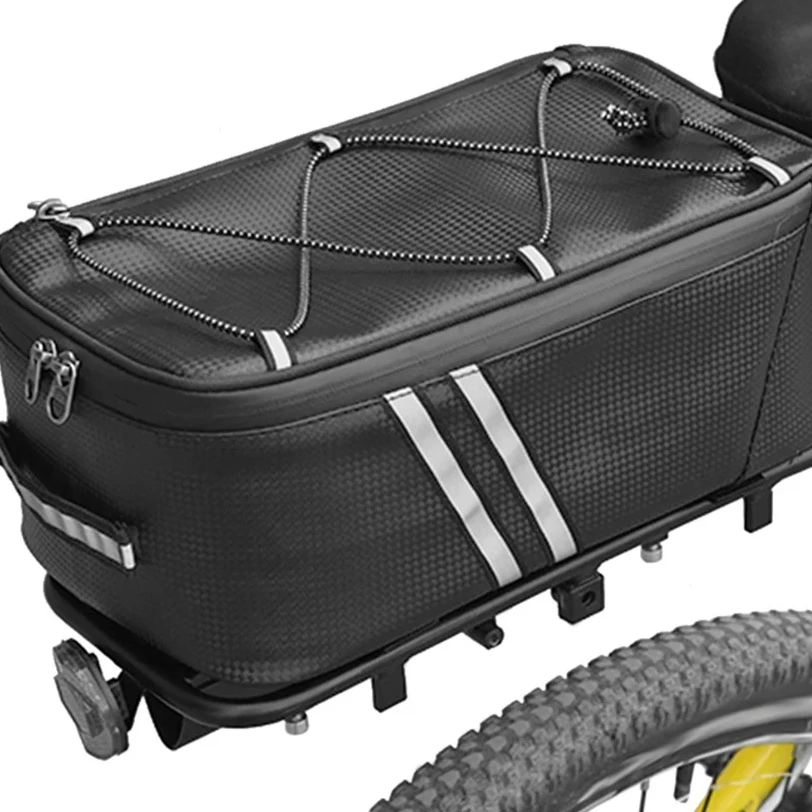 

Bike Trunk Bag 7L Bicycle Rear Bag Water Resistant Bike Rack Bag with Waterproof Rain Cover Cycling Bikepacking