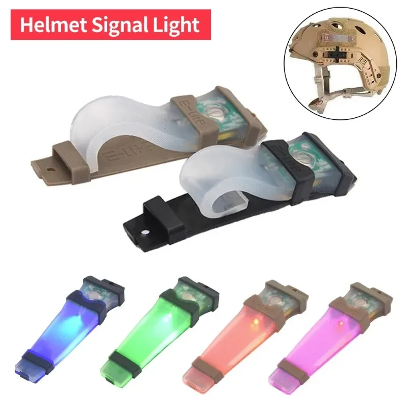 Tactical FMA Helmet Safety Flashing Survival Signal Light Waterproof Lamp Outdoor Equipment for Hunting Hiking Cycling Wargame