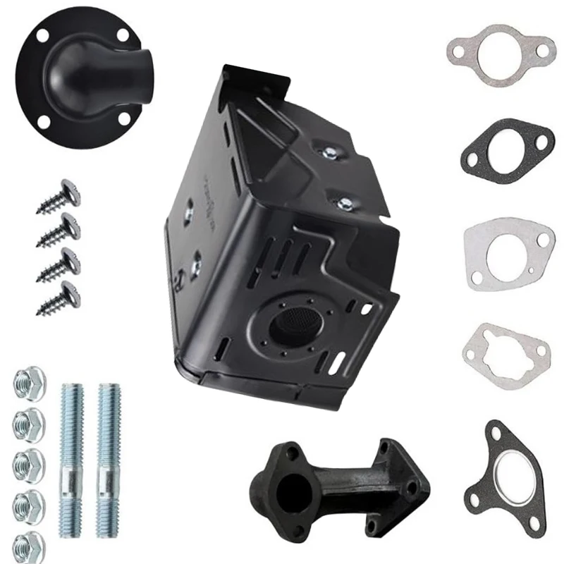 190F Exhaust Exhaust Muffler Kit Comfortable Working Environment As Shown 19-Piece Kit Compatibility For GX390