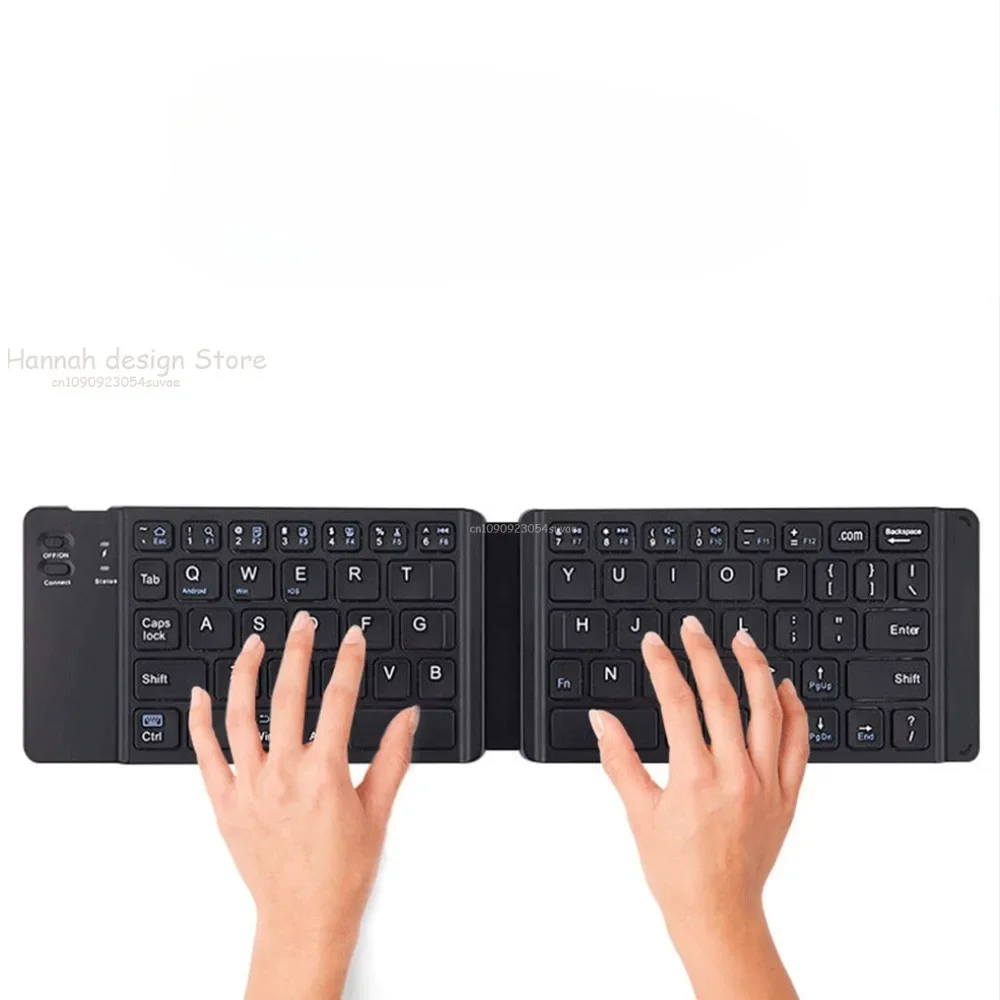 Mini Keyboard Wireless Folding Keyboard Bluetooth Foldable Keyboard With Touchpad for Windows Android iPad Phone Rechargeable