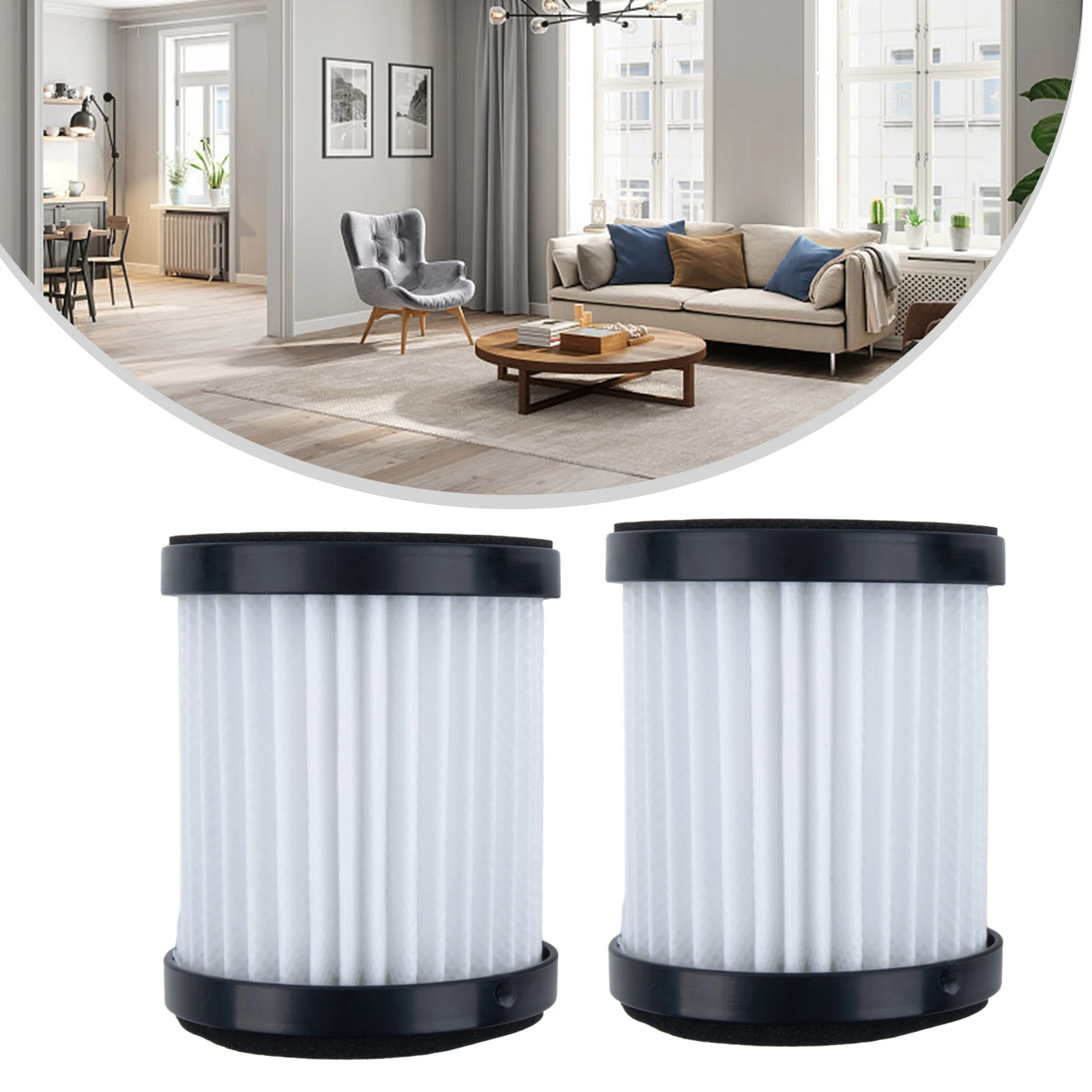 For 2 Pack Dust Filter for X6 XL618A Cordless Vacuum Cleaner Designed to Reduce Dust in Breathing Air and Enhance Filtration
