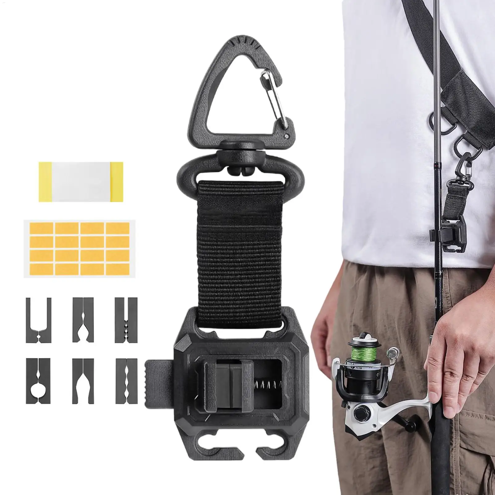 Tragbare Angelrute Clips Halter Tragbare Pole Ständer Pier Reise Surfen Strand Süßwasser Salzwasser Wels Bass Angler