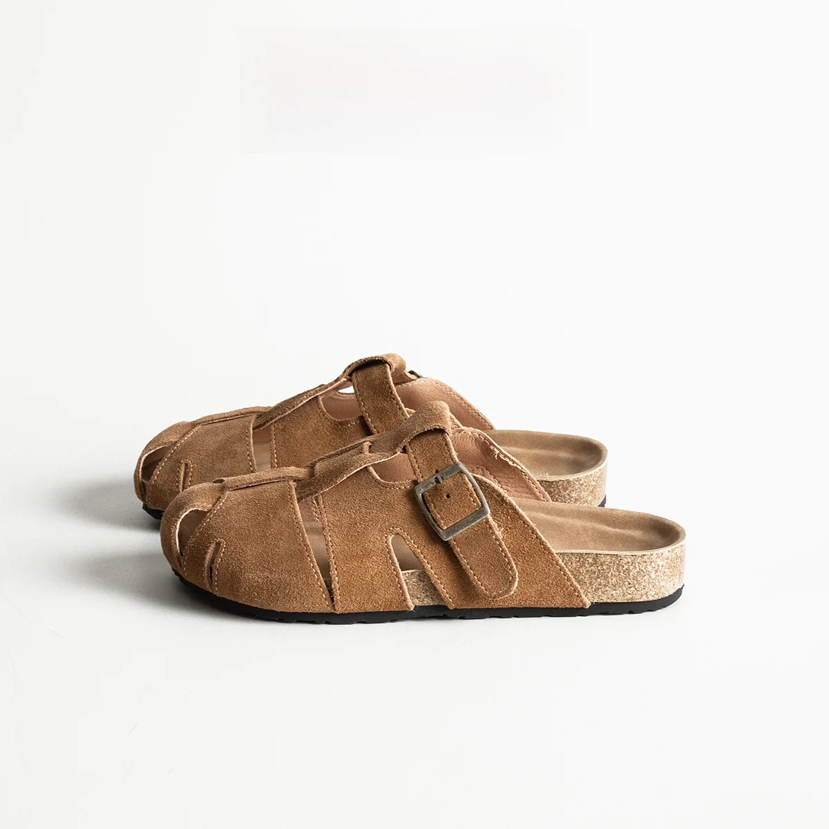 

Retro Woven Hollow out Slip-On Women's Sandals Casual Style Leather Slipper Comfortable All-Season Flat Heel Anti-Slip