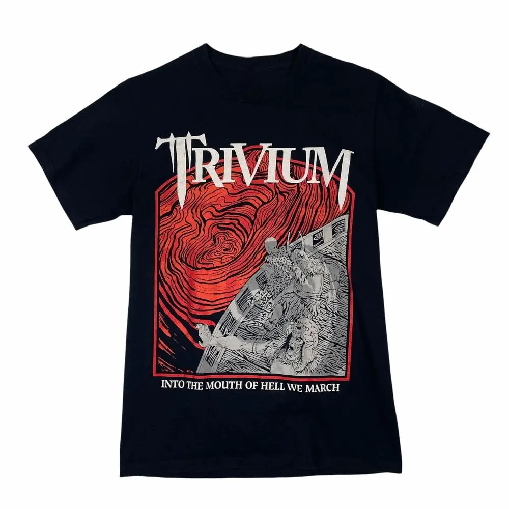 Hot Trivium Into The Mouth Of The Hvll Black Unisex Shirt Size  HNG273 High Quality 100%Cotton Short Sleeve