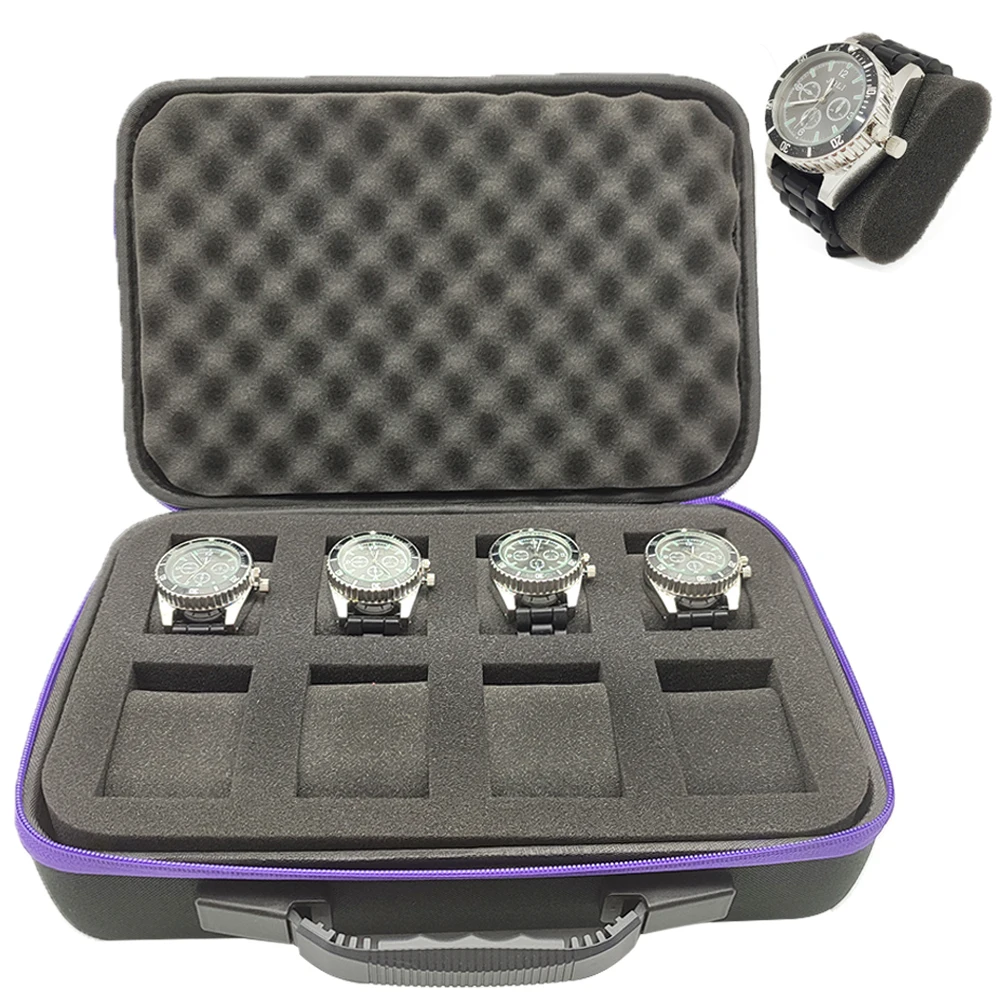 Sert Alet Saklama Çantası İzle Saklama Kutusu Darbeye Dayanıklı Sünger Taşıma Çantası Tuval EVA Organizatör Kabuk Fermuar Koruyucu Kutu