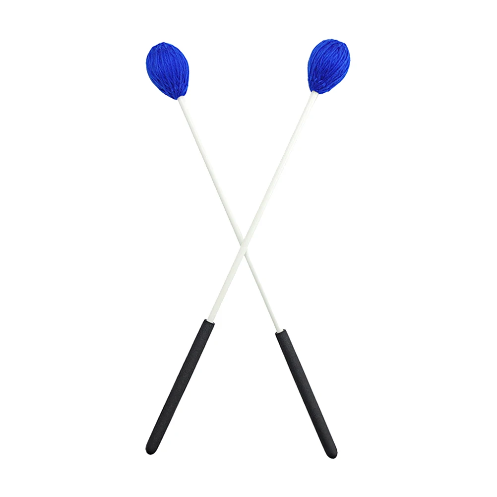 

Wool Hammer Blue Drumsticks Percussion Mallets Instrument Tools Gentle Safe Environmental Excellent Texture Professional