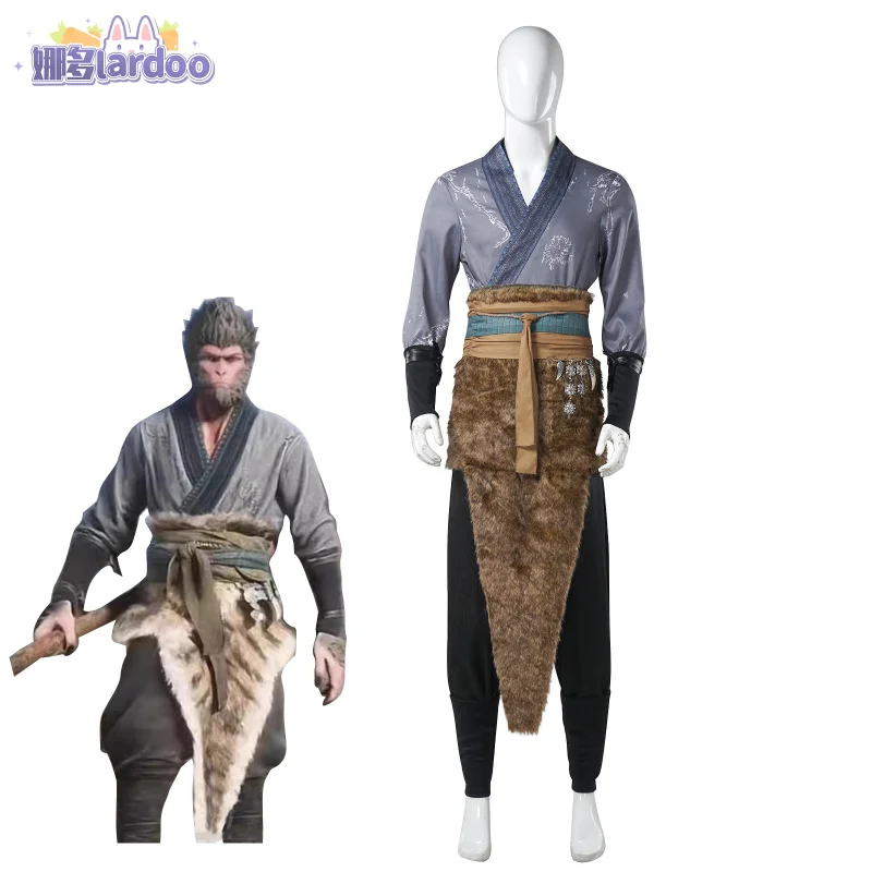 Black Myth Cos Wukong Cosplay Anime The Destined One Adults Initial form Costume Woman Man New Game Wukong Fancy Stage Costume