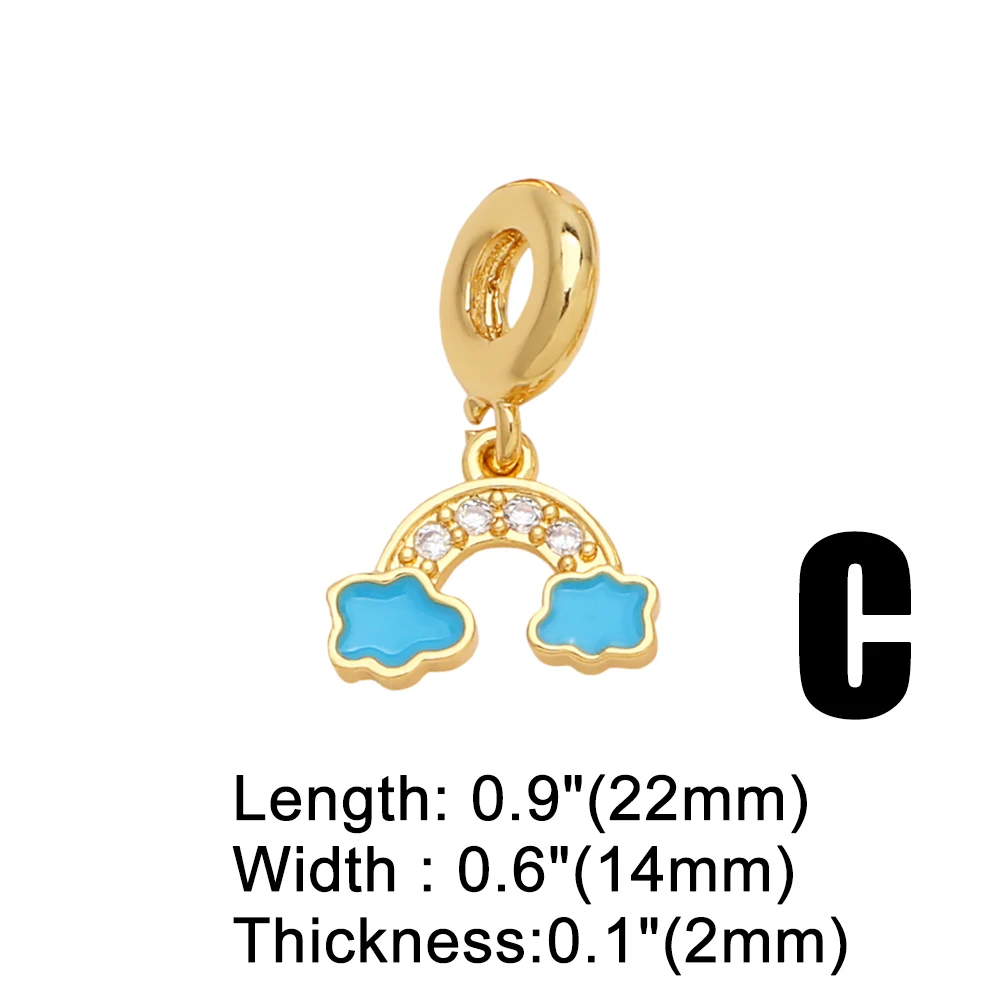 OCESRIO Polish Brass Teeth Pendant for Necklaces Copper Gold Plated Crystal Wine Glass Heart Jewelry Making Component pdtb482