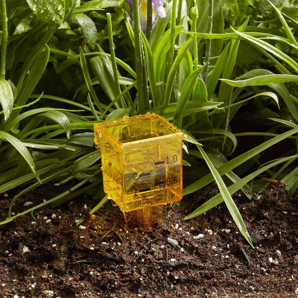 

4 Pcs Rain Gauge Measuring Cups Yard Water Container Meter Outdoor Plastic Lawn Garden Rainwater Measure