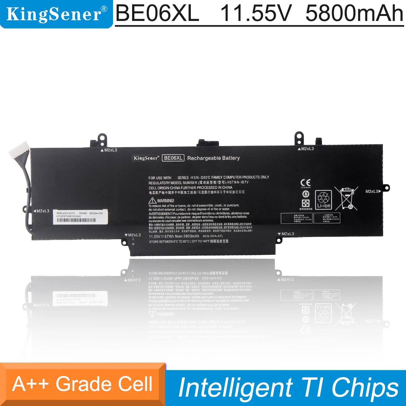 

KingSener BE06XL Laptop Battery For HP Elitebook Folio 1040 G4 HSTNN-IB7V HSTNN-DB7Y 918045-1C1 918045-171 918180-855 67WH