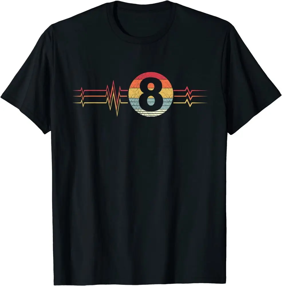 NEW LIMITED Billiards, Eight Ball Vintage Retro Best Design Great T-Shirt S-3XL