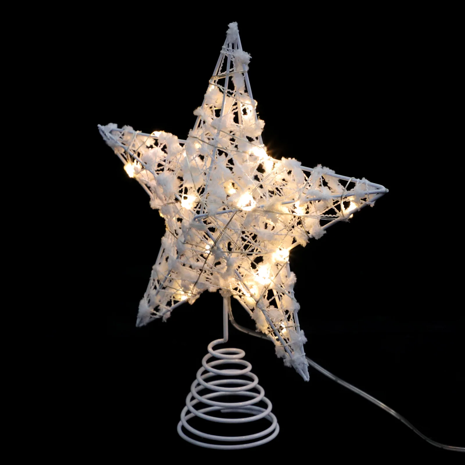 Dome Light Tree Top Star Child Christmas Festival Ornament LED Lights Xmas Adorn Iron Craft Lamp