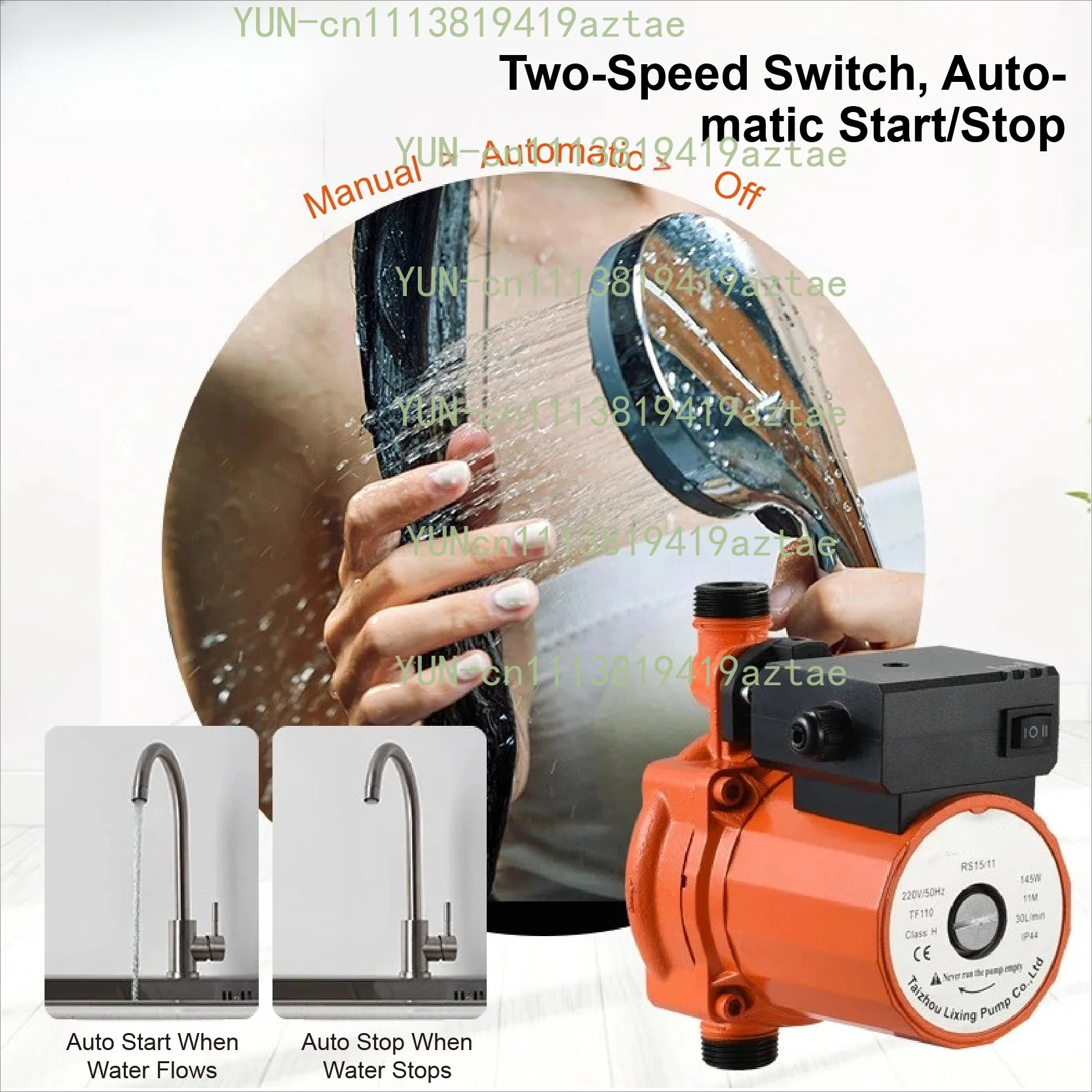 RS15 9 Circulator Pump 220V 110V Hot Cold Water Booster Pump for Wall Hung Boiler Solar Heater Heating System