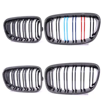 適用於BMW1系列F20 F21 Pre-LCI改款前(2011-2014款)120i 125i 135i的前保險桿碳纖維雙腎格柵賽車格柵罩 10 最佳銷售 BMW1M車身套件135i - №2