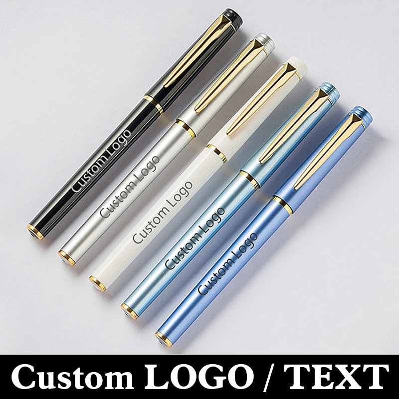 Advertising Neutral Pen Custom Logo Gift Multi -color Imitation Metal Business Signature Pen School Stationery Wholesale -D00006