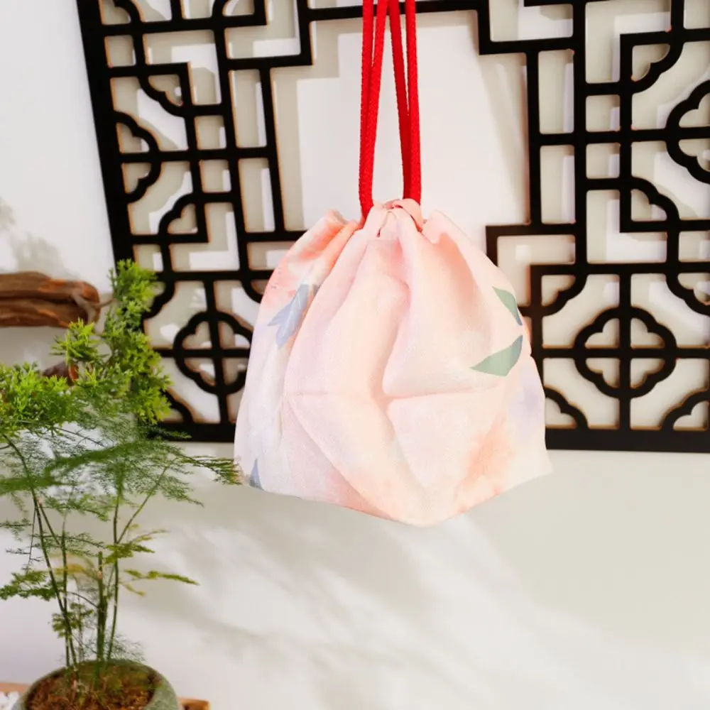 حقيبة قماش قنب الطباعة الرباط حقيبة النمط الياباني الحقيبة الصغيرة كيمونو ياباني حقيبة يد احتفالية حقيبة السكر Hanfu حقيبة المعصم