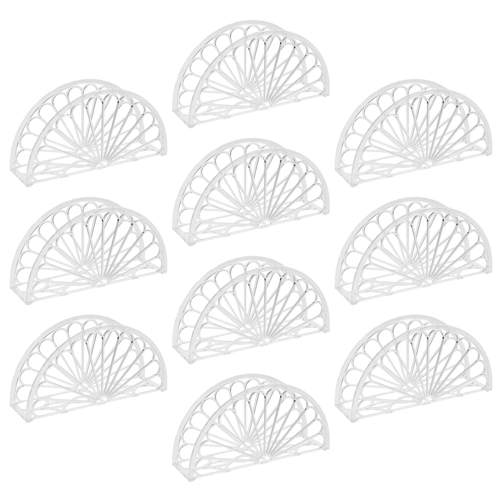 

10 Pcs Napkin Rack Paper Holder Holders for Table Cute Dinner Restaurant Freestanding Dining Room Modern