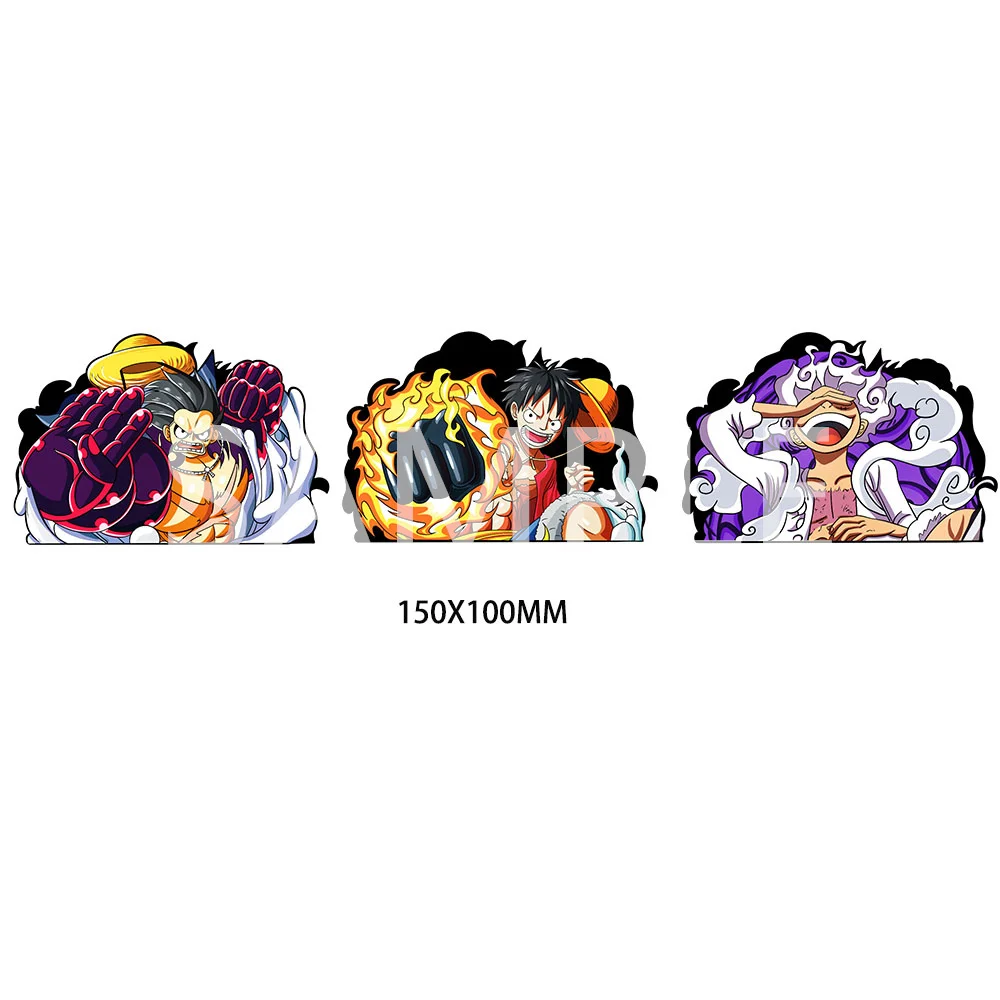 2023 New Authentic One Piece Anime Around Dragonball Evolution Naruto High Quality Waterproof 3D Gradient Car Stickers