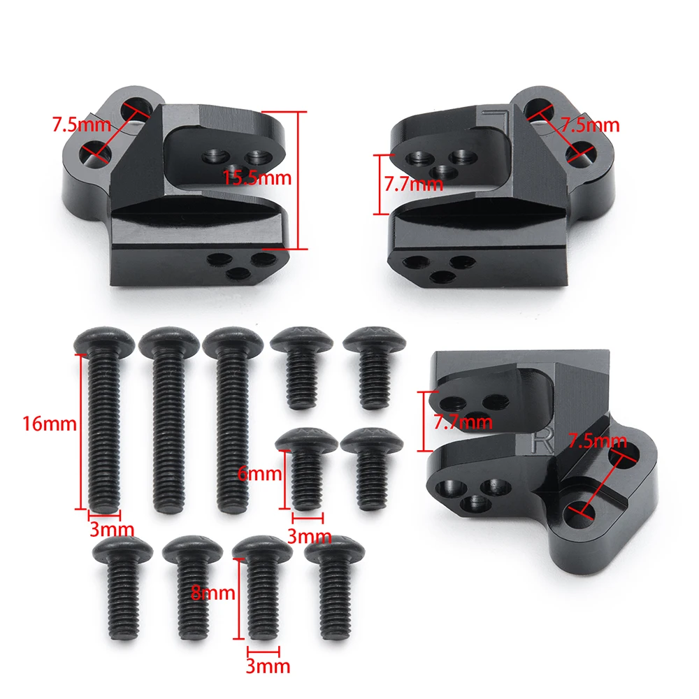 MIBIDAO Aluminum Base Plate Pull Code for Axial SCX10 III Early Bronco Wrangler Gladiator 1/10 RC Crawler Car Upgrade Parts