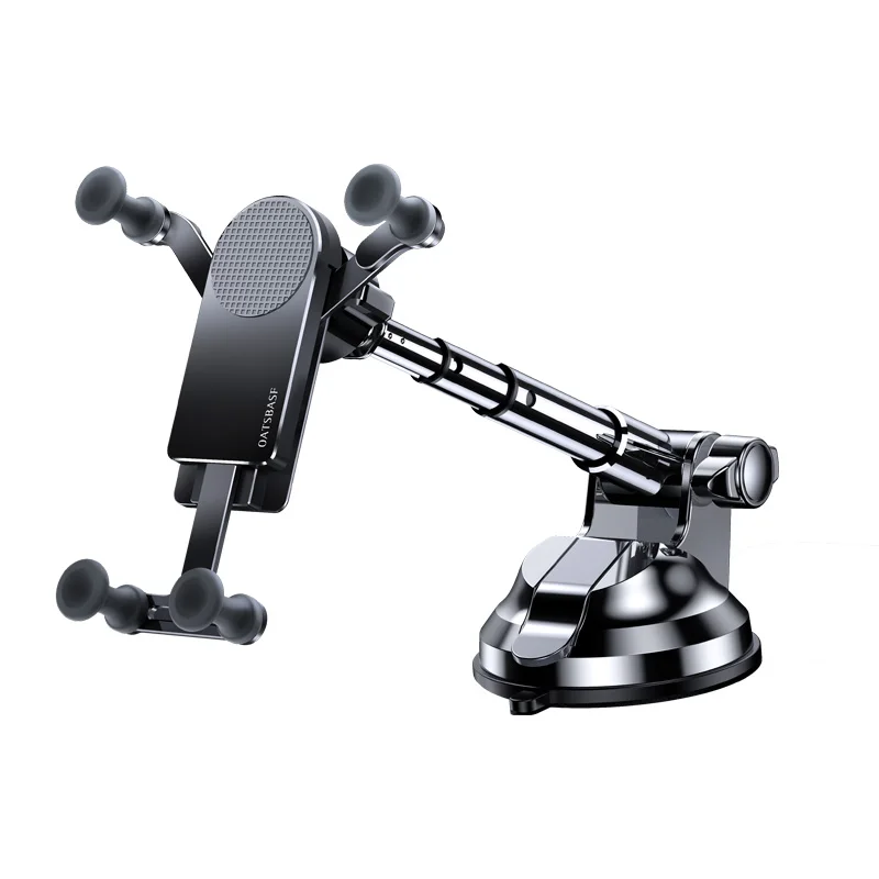 OATSBASF Gravity Car Phone Holder For Galaxy Z Fold 4 3 2 S21 S20 iPhone Xiaomi Huawei Samsung Suction Cup Car Mount Phone Stand