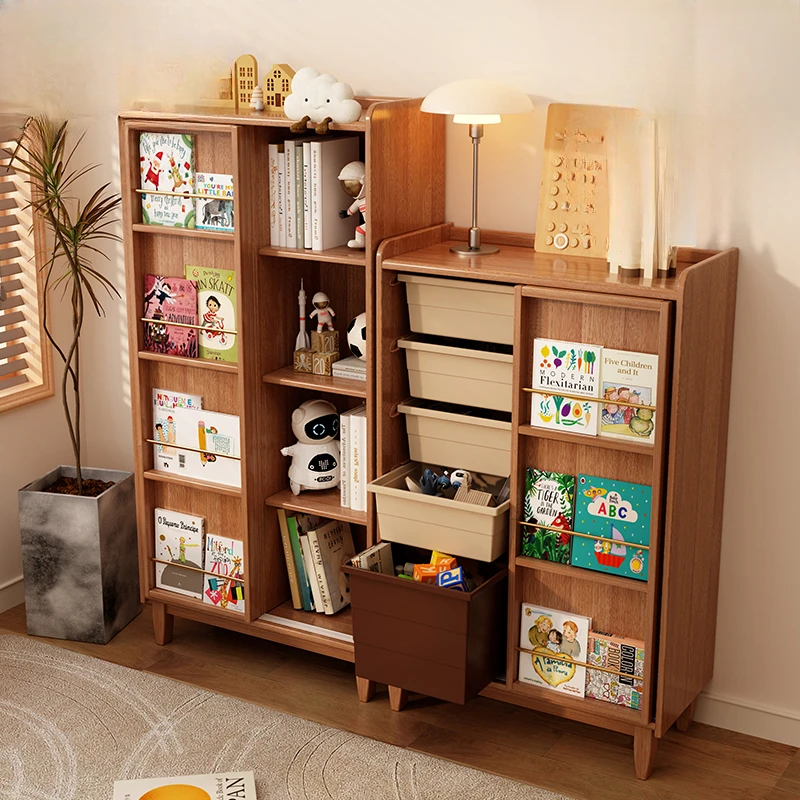 Toys Cabinet Kids Furniture Plastic Organizer Children's Bookcase School Room Toy Storage Trunk Store Closet Bookstore Baby