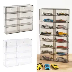 8 Grids Toy Model Cars Display Box Transparent Dustproof Acrylic Display Rack Wall Mounted 1:64 Storage Box Hotwheels Cars