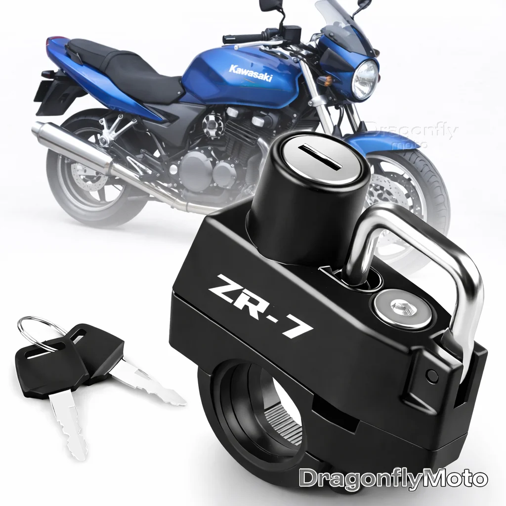 

Motorcycle Helmet Lock For Kawasaki ZR-7 / S ZR7 ZR7S 1999- Anti-theft Locker Helmet Lock Locking Device Rustproof Anti-theft