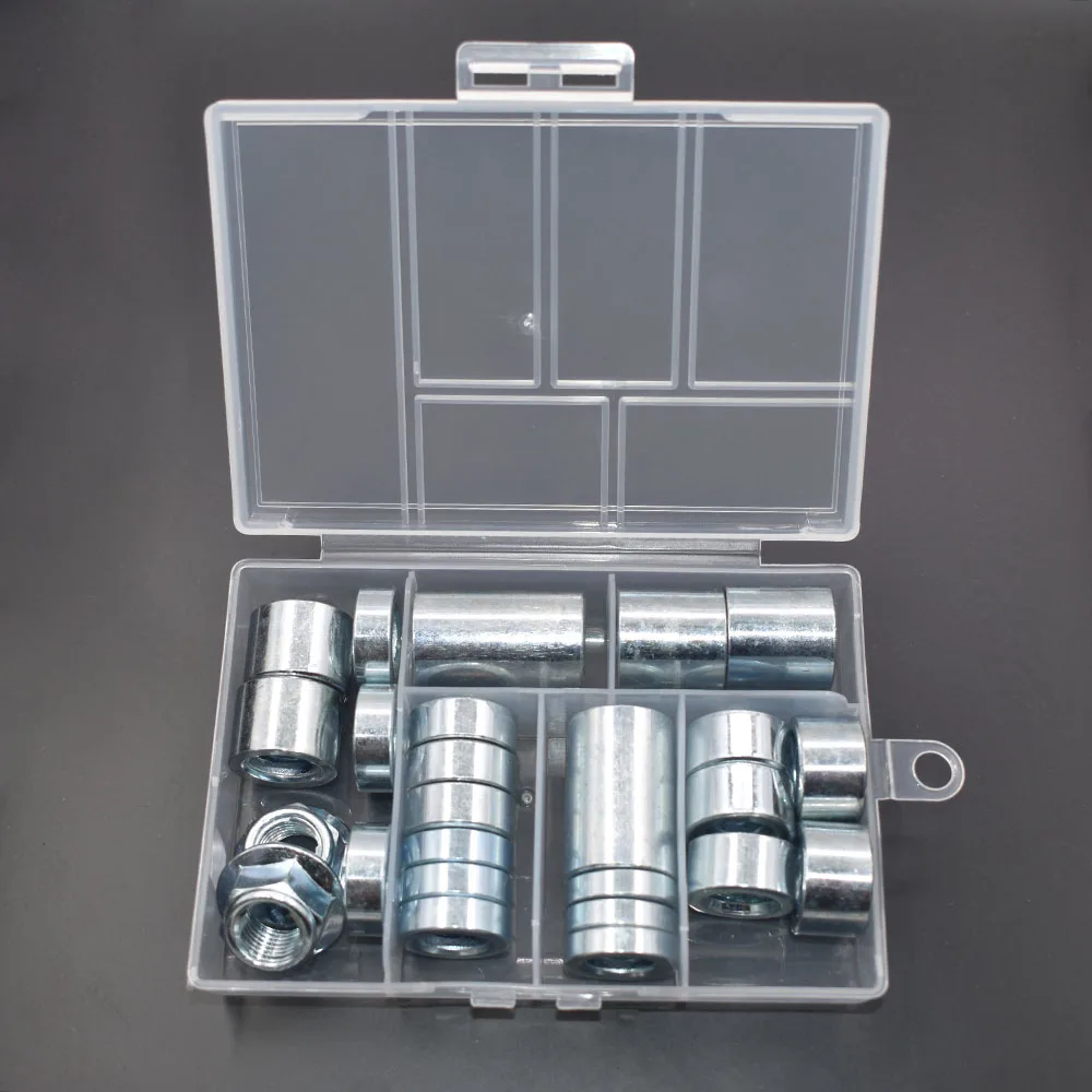 Kit de arandelas y espaciadores para eje de motocicleta, M12 x 25 unidades, M15 x 18 unidades, reductor de 15 mm a 12 mm x 4 unidades, para motocicletas de cross, motos de competición y motocicletas eléctricas.