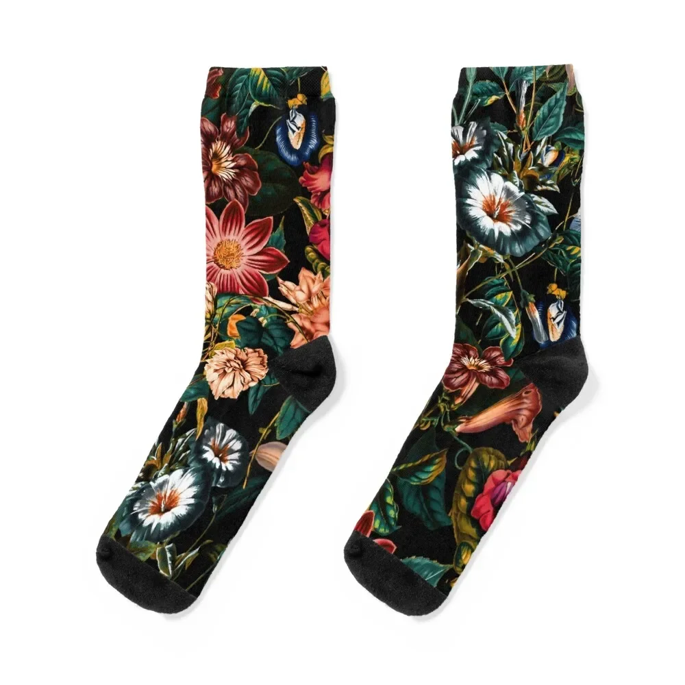 

NIGHT-GARDEN-XXIV Socks funny gift Run cute Climbing Socks Men Women's