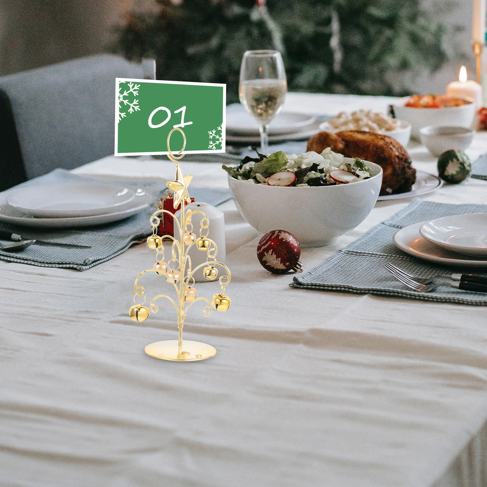 

Christmas Tree Holder Xmas Decor Place Cards Clips Memo Stand Place Cards Clips Wedding Memo Holders Banquet Gifts