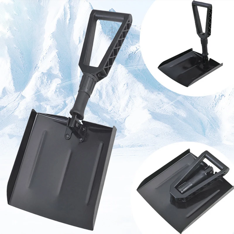 

Folding Snow Shovel Household Outdoor Removal Tool Multi-functional Portable Winter Cleaning Tools Snow Shovel with Cloth Bag