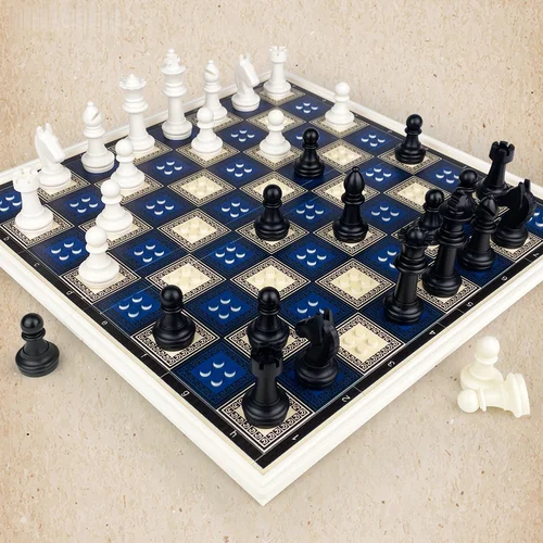 Imagen 2 del producto Juego de ajedrez, piezas de ajedrez, mesa plegable, bloques de construcción, decoración creativa 76401 76396, juguetes de soldados de la Edad Media, regalos