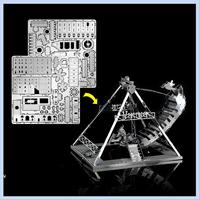 AS63-2X 3D Metal Model Kit Viking Ship Assembly Model DIY 3D Cut Model Puzzle Toys For Adult Originality