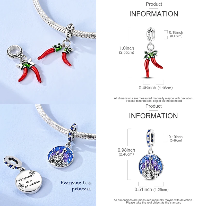925 Sterling Silber Charm-Perlen Katze Mond Pfote Schmetterling Kreuz Sternennacht Krippenmotiv DIY Armband Halskette Geschenk für Frauen Mädchen – Detail 16