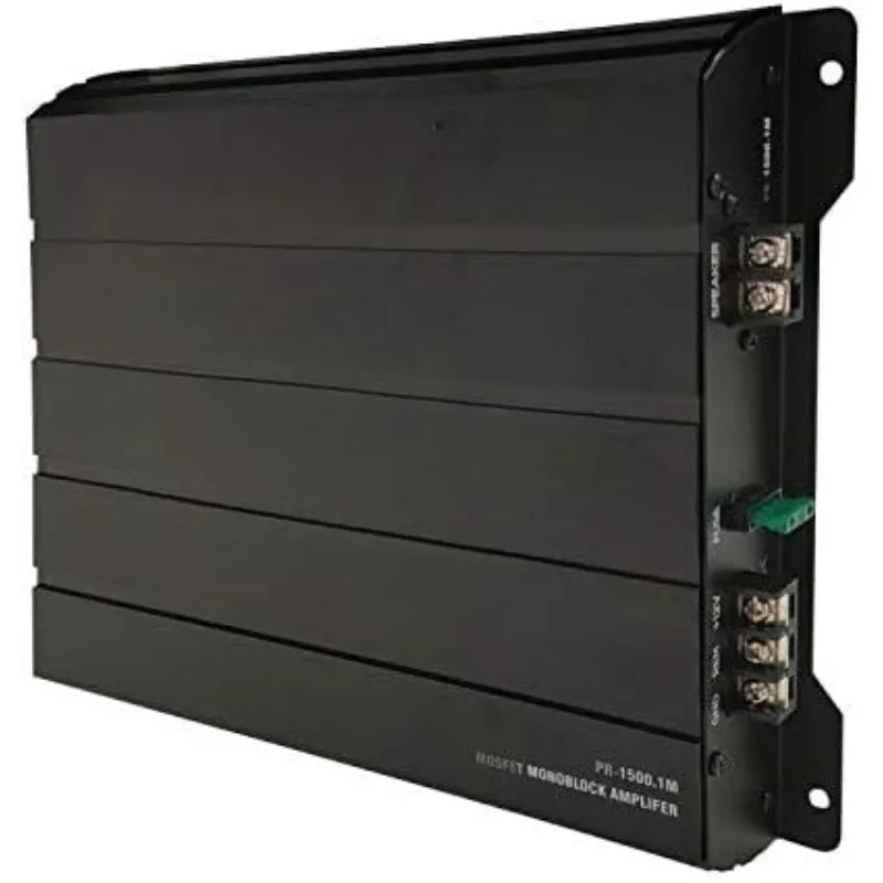 PR-122M Custodia audio per subwoofer per auto doppia da 1500 W da 12 pollici con subwoofer, amplificatore mono block e kit di installazione cablaggio