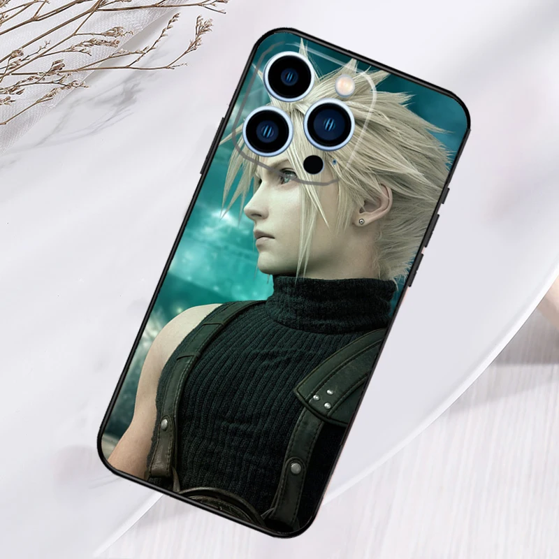 FINAL FANTASY Cloud Strife Case For iPhone 13 12 11 14 15 16 Pro Max XS XR X Full Cover For iPhone 12 13 Mini Plus