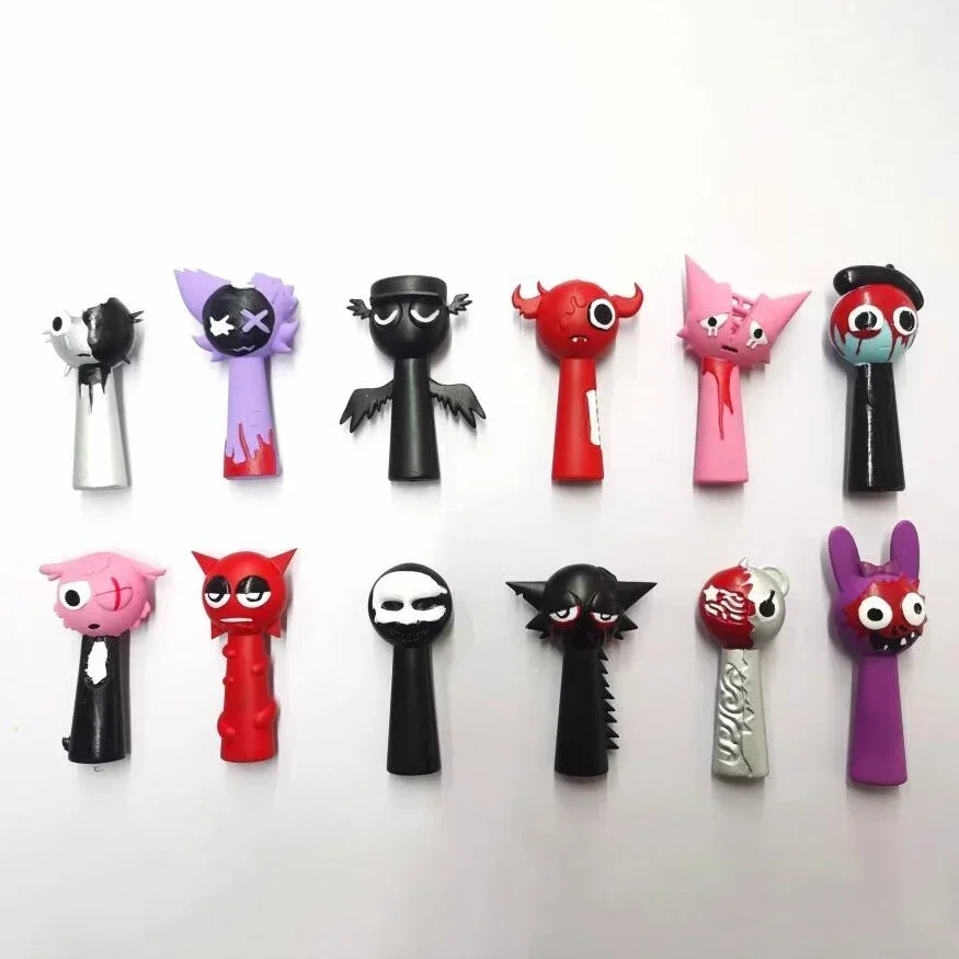 8 cm Incredibox Sprunki Figura Gioco Reddy Dr Harrison Deamond Corano Ornamenti Simon Deppler Anime Modello Regali Di Natale Giocattoli Del Capretto