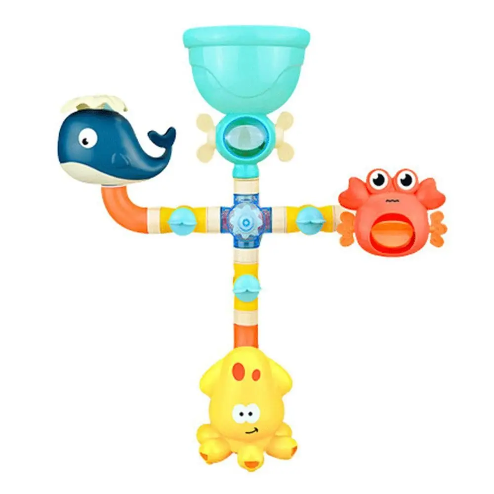 متعة تصميم تدور المياه الرش ألعاب الحمام الحيوان الملونة دش اللعب لعبة تفاعلية حديقة المياه اللعب الهدايا