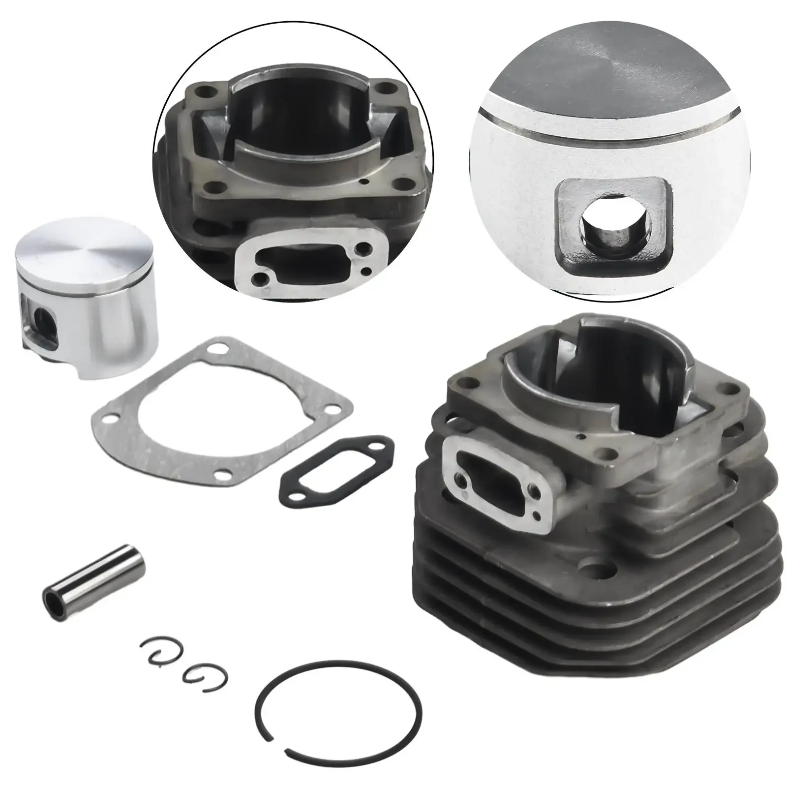 Imagem -02 - Nikasil Cilindro Pistão Crank Bearing Kit Ajuste para Husqvarna 61 268 272 Jonser630 625 Motosserra 503 53 20 71 48 mm