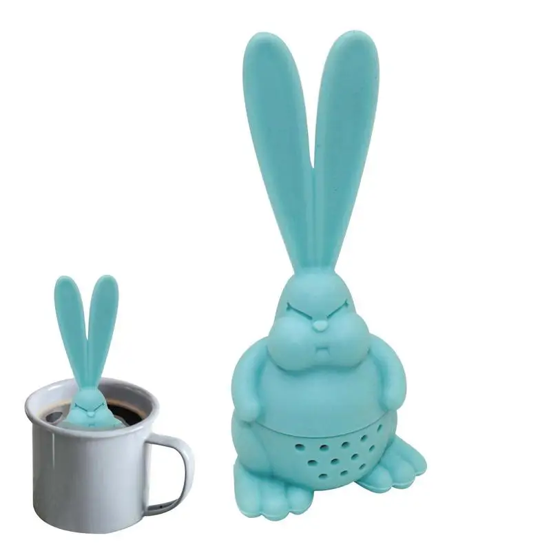 Bunny Tea Infuser Angry Rabbit Tea Steeper With 2 Big Ear Heat Resistant Silicone Tea Infuser Tea Infusers For Loose Tea For A