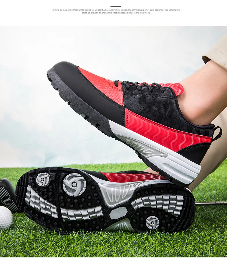 Mens Golf Shoes 2025 New White Professional Waterproof Slip Resistant Spikeless Outdoor Casual Walking Training Golf Sneakers