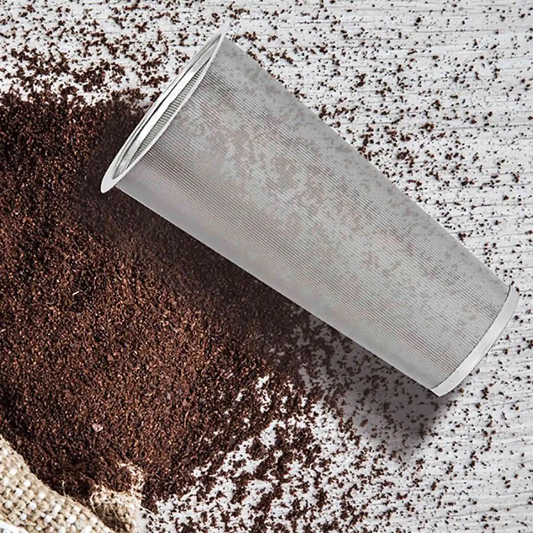 AB46-2X Cold Coffee Maker Coffee Filters For Wide Mouth Mason Jar Stainless Steel Ultra Fine Mesh Tea