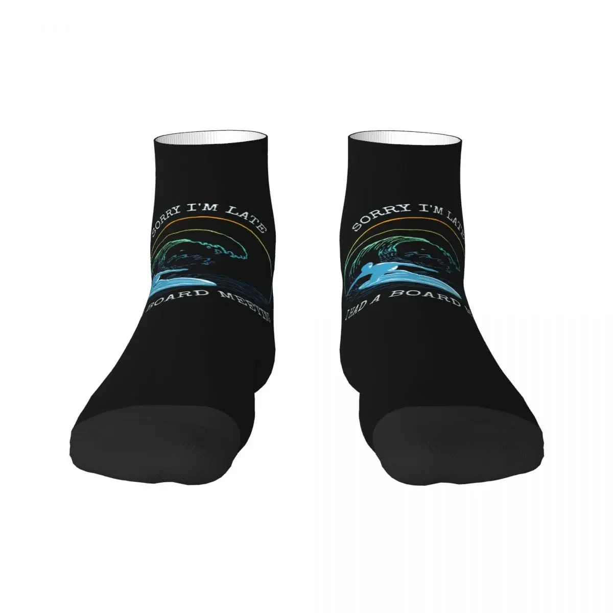 Funny Surfing Surfer Quotes Dress Socks Men's Women's Warm Fashion Crew Socks