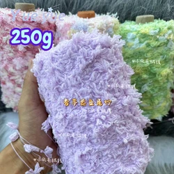 단색 피쉬테일 원사, 마카롱 인스 스타일 핸드 믹스 스레드, 핸드 믹스 스레드, 와이어링 로빙 장식