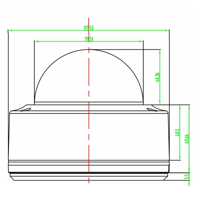Metal Dome Camera Behuizing Outdoor Waterdichte Cctv Camera Cover Security Camera Case Infrarood Camera Shell Dome Camera Behuizing