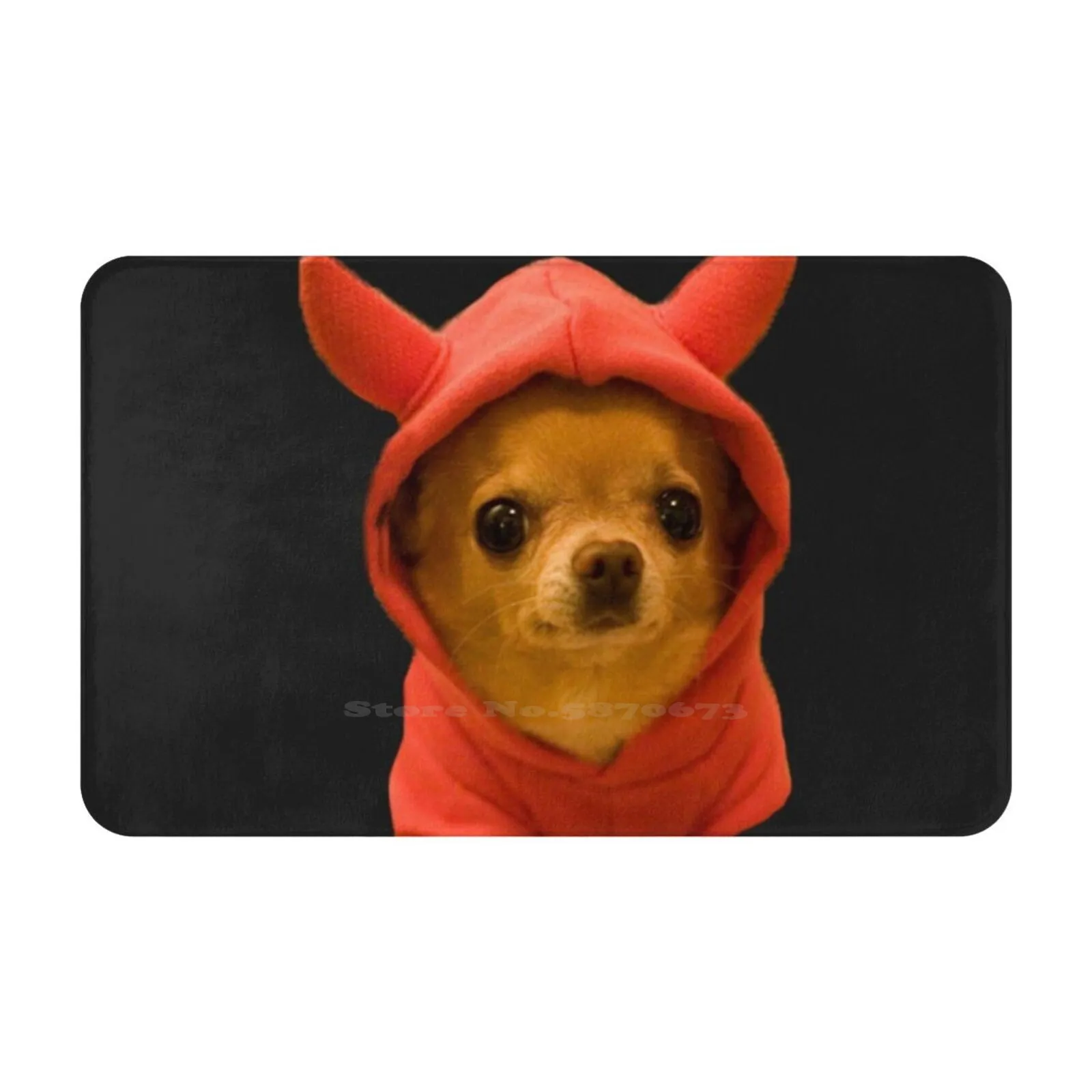 Super Cute Chihuahua Sticker Soft Cushion Car Home Carpet Door Mat Super Cute Chihuahua